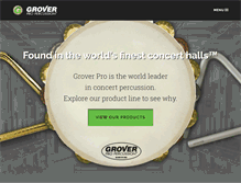 Tablet Screenshot of groverpro.com